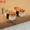 Nueva Serie de Muñecas Comida de Sushi Deliciosa 3D Hecha a Mano Casa de Muñecas Comida Juego DIY Pegamento de Crema Resina Accesorios Colgante