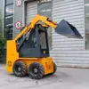 Cargadora compacta de orugas HIGHTOP con ruedas, modelo de exportación, cargadora pequeña multiusos para uso agrícola
