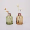 Garrafa de Aroma Transparente Colorida Sem Fogo para Carro, Hotel, Casa, Banheiro, Garrafa de Aroma com Rattan e Flores Secas, Garrafa de Óleo Essencial