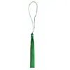 Atacado 13cm Seda de Gelo Fechado Borla Estilo Chinês Pingente de Leque Marcador de Página Acessórios de Pendurar em Roupas Espinho Decorativo Joias Borla Decorativa