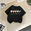 Verão 2026 Comércio Exterior Roupas Infantis Camisetas Infantis Meninos e Meninas Moda Casual Manga Curta Tops Meia-Manga para Bebê Camisetas de Segunda Pele