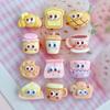 Mini tamanho pequeno Come Come Brinca Olhos Pão Bebida Resina Acessórios Brincos Arte de Unha Acessórios DIY Grampo de Cabelo Creme