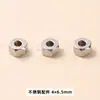Contas Espaçadoras de Aço Inoxidável, Contas Tubulares, Acessórios de Contas Redondas, Contas de Ábaco, Anéis Redondos, Acessórios para Joias de Pulseira DIY Feitas à Mão, Atacado em Estoque