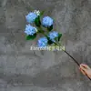 Hortensia de madera de simulación de 5 cabezas bola de nieve pequeña balonmano flor de seda hortensia de múltiples cabezas Jiahua boda guía de camino venta al por mayor salón de bodas
