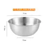 ¡Guau! Tazón Grande de Acero Inoxidable para Ensalada, Tazón de Cocina Estilo Japonés, Tazón Medidor para el Hogar, Tazón para Mezclar, Tazón para Masa, Tazón para Batir Huevos, Tazón para Hornear
