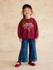Roupas Infantis Amila 2026 Outono/Inverno Novos Jeans de Perna Larga para Meninas com Laço Calças Infantis