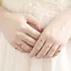 Anillo de Cadena Arcoíris Noche Estrellada Brillante Regalo para Niña Doce Piedras de Nacimiento Piedra del Mes Topacio Simple Nicho TK