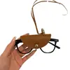 Colgante de Oso Dachshund de Cuero Bolsa de Almacenamiento para Gafas de Sol Accesorios para Collar Cadena Versátil para Suéter Cadena de Diseño de Nicho