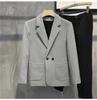 Traje de Celebridade da Internet de Inverno Masculino ins Tendência Terno Solto Emagrecimento Jovem Popular Design de Jaqueta Top Estilo Hong Kong