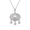 Collar Difeng s999 con cierre de seguridad de plata esterlina Fu para mujer, nuevo estilo chino, estilo nacional, collar con cierre de larga duración, famosa cadena de clavícula de estilo étnico