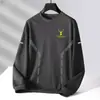 Sudadera de Cuello Redondo para Hombre, Marca de Tendencia Otoñal, Versátil Estampada Holgada de Manga Larga, Atuendo Unisex para Pareja, Top de Estudiante