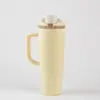 Taza de Coche de 40 oz de Gran Capacidad Portátil Taza de Hielo para Coche con Tapa de Apertura Rápida Taza Doble para Bebidas y Frutas Taza Térmica Venta al por Mayor