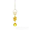 Sinos de Vento para Jardim Externo Série de Animais para Jardim Medusa Dourada Golfinho Pingente de Cristal Pegador de Sol Suprimento Transfronteiriço