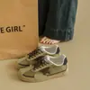 Zapatos Casuales con Cordones Versátiles de Suela Plana Otoño Nuevo 2026 para Mujer Student Star, Tenis, Zapatos de Entrenamiento Alemanes, Zapatos de Tela Estilo Coreano