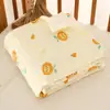 Algodão de seis camadas gaze toalha de banho bebê verão colcha empurrador bebê cobertor verão jardim de infância ar condicionado colcha dos desenhos animados atacado