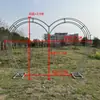 Estrutura de Escalada Externa em Arco Treliçado Porta de Ferro para Casamento Ornamentos de Atração Turística Arranjo Popular para Fotos Suporte de Flores para Pátio