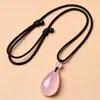 Colgante de ágata natural en forma de gota de agua, estilo nicho fresco y artístico, collar de cadena para clavícula lágrima de ángel, llavero, accesorio para teléfono