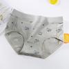 Ropa interior nueva de algodón puro para mujer, ropa interior estampada de talle medio, ropa interior de algodón puro para mujer, calzones lindos estampados, venta al por mayor de fábrica