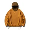 Camiseta Larga de Forro Polar Suelta para Exteriores Otoño/Invierno Black Fleet con Protección Integrada para el Cuello, Secado Rápido, Protección Solar, Elástica, Top Funcional