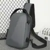 Bolsa de Peito Masculina da Moda, Bolsa Transversal Impermeável de Alta Qualidade, Bolsa de Peito Rígida para Viagem, Bolsa de Ombro Casual para o Dia a Dia