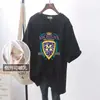 Top de lactancia Moda de verano para mamás calientes Camiseta de manga corta moderna Holgada Versátil Ropa de lactancia para usar en verano