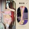 Noite Escuta Fragrância Lingerie Sexy Lace Três Pontos Pijamas Malha Virilha-livre Perspectiva terno
