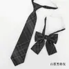 Pajarita a Cuadros Estilo Japonés JK para Niñas, Corbata de Lazo sin Nudo Estilo Escolar para Fotos de Graduación, Camisa de Uniforme Marinero para Niños