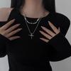 Collar de Doble Capa con Estrella Estilo Nuevo 2025 Diseño Personalizado de Alta Gama Nicho Accesorio Clavícula