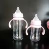 Al por mayor mariscos adecuados con botella de vidrio nueva de tercera generación profesional 240ml biberón esterilización a alta temperatura biberón solo