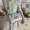 Bolso de Hombro con Cadena de Rombo Estilo Coreano para Mujer 2026 Nuevo Bolso Cuadrado Pequeño de Textura de Alta Gama Bolso Cruzado Versátil con Textura