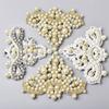 Venta al por mayor de fábrica moda Perla Diamante de imitación flor zapatos flor pegatinas de tela DIY ropa zapato bolsa flor decorativa horquilla accesorios