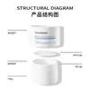 Fabricante Direto Pote de Creme 50g 100ml Boca Larga Garrafa Redonda Material de Embalagem Máscara de Argila Creme Frasco Cosmético Embalagem Cosmética