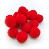 Suministros Festivos Pompones Rojos Grandes 1cm 5cm Espino Candied Pompones de Hilo Rojo Chino Accesorios para Fiestas de Año Nuevo