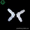 Jiyou Precision Codo Redondeado en L de 90 Grados con Barbilla de 3/16 Pulgadas Conector de Manguera de Plástico PP
