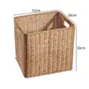 Cesta de almacenamiento de mimbre sintético ropa sucia juguetes bocadillos artículos varios cesta de almacenamiento tejida en bambú hogar sala de estar mueble de TV escritorio completo