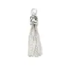 Plata 925 Colgante Suave con Borla Colgante Hecho a Mano DIY Cuerda Trenzada Pulsera con Cuentas Collar Pendientes Accesorios de Cristal y Plata