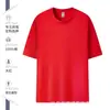 Camiseta de algodón de manga corta con cuello redondo para verano, logo estampado personalizado para camisa de cultura corporativa, overol, camisa publicitaria Tuanjian, diy