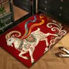 Felpudo festivo de tierra de diatomeas para Año Nuevo, para la entrada, el baño y el área del inodoro; alfombrilla antideslizante, absorbente y de secado rápido para uso doméstico