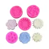Molde de Silicone Flor Rosa Margarida Girassol para DIY Bolo Fondant Caseiro Chocolate Aromaterapia Gesso Resina