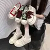 Zapatos de Lona Versátiles Coreanos para Mujer Otoño 2025 Nuevos Zapatos de Mujer Dopamina Transpirables Zapatillas Casuales para Aumentar Ligeramente la Altura