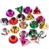 Diretamente do Fabricante: Enfeites de Sino de Natal, Acessórios de Sino Coloridos Galvanizados de Boca Aberta, Sino Coloridos de Natal