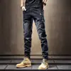 Novedad de Primavera Jeans Elásticos Ajustados Pierna Estrecha Pantalones Casuales para Hombre Pantalones de Moda para Hombre Primavera y Otoño 2025