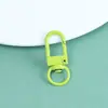 Hebilla de puerta en forma de U pintada de colores pastel, broche de langosta de aleación de zinc, hebilla para perro, llavero, accesorio de bricolaje para muñecas, hebilla de bolso