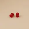 Plug de ouvido transparente para hambúrguer anti-queda não alérgico tampões de ouvido brincos brincos plug de couro acessórios de ouvido atacado