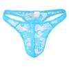 Ye Zimei ropa interior sexy comercio exterior al por mayor tanga de encaje transparente para hombre U convexo sexy perspectiva cintura baja pantalones T