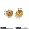 Aço Inoxidável Gota de Óleo Personalizado Flor Flor Contas Espaçadoras Feito à Mão DIY Pulseira Espaçador Acessórios de Joia Atacado