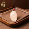 Colgante de Jade Buda Risueño Afgano Natural Colgante Buda Maitreya Collar Estilo Chino Regalo de Cumpleaños Oferta Especial Transmisión en Vivo
