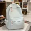 Nueva Mochila Escolar de Verano 2026, Mochila Bordada de Color Sólido para Estudiantes de Secundaria y Preparatoria, Mochila Sencilla de Gran Capacidad para el Campus