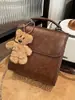 Mochila Grande Capacidade Inverno 2025 Transfronteiriça Bolsa de Mão Versátil Bolsa de Ombro Bolsa Transversal Retrô Bolsa Feminina