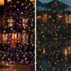Luz laser vaga-lume luz estelar dinâmica luz de paisagem externa à prova d'água engenharia de iluminação metálica lâmpada de projeção de atmosfera